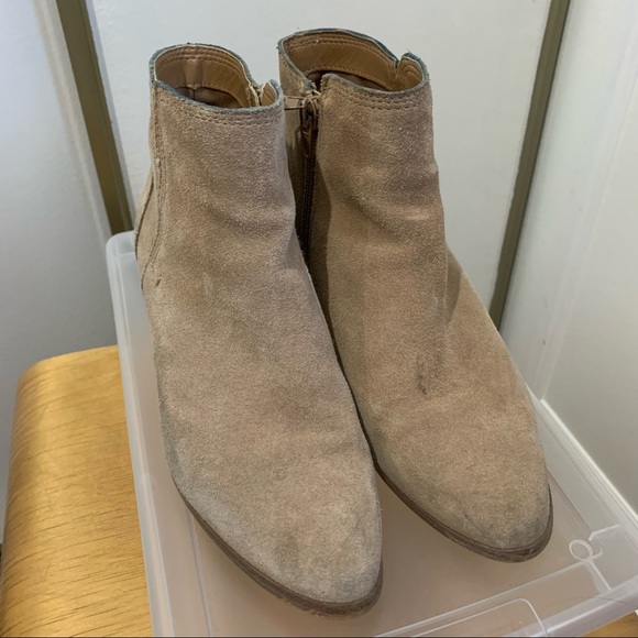 Aldo Taupe Faux Suede Boots - Picture 2 of 8